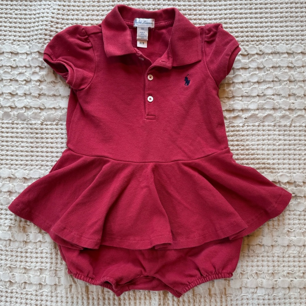 LIKE NEW- Ralph Lauren Polo Peplum Romper